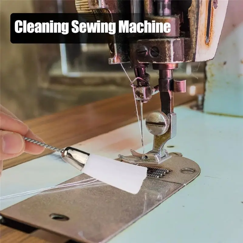 AEE4-7 Pieces Sewing Machine Cleaning Kit, Tweezers Double Head Lint Brush, Sewing Supplies Sewing Tools Repair Machine