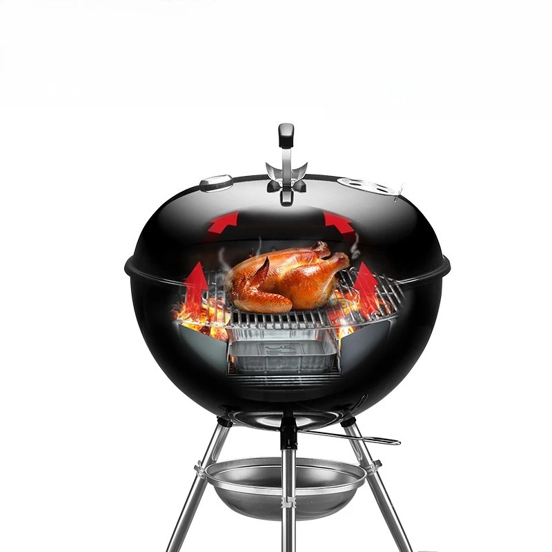 Garden Home Outdoor Smoke Shelf Carbon Oven Classic with Thermometer