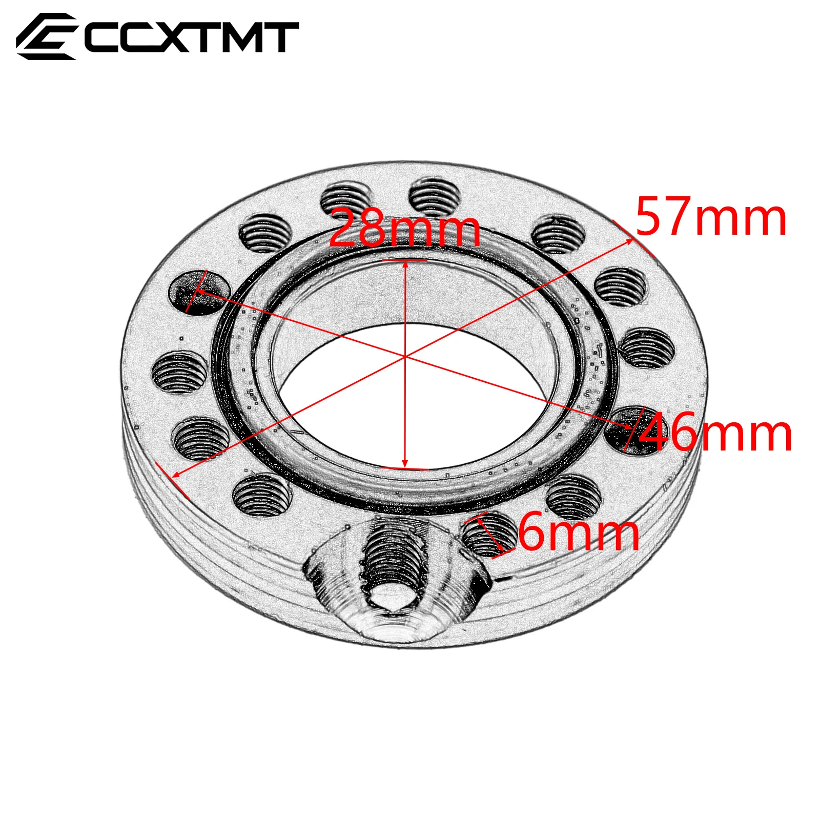 Motorcycle 28mm CNC Carb Carburetor Flange Spinner Plate Adaptor Inlet Manifold Adjuster For Honda Yamaha Kawasaki ATV Universal