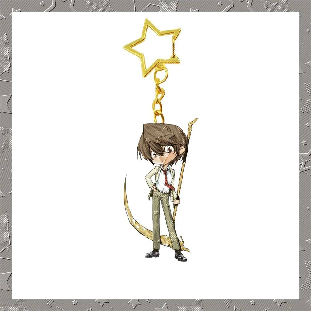 6CM Cute Anime Death Note Acrylic Keychain Cosplay Q Version Characters Ornament Accessories Goods Collection Gifts