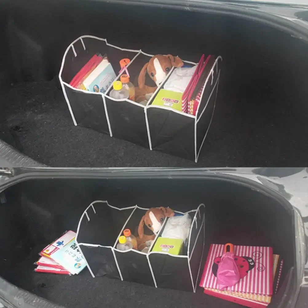 

Auto Trunk Storage Box Container Big Capacity Foldable Expandable Cargo Trunk Organizer Bin 50x32.5x32.5CM