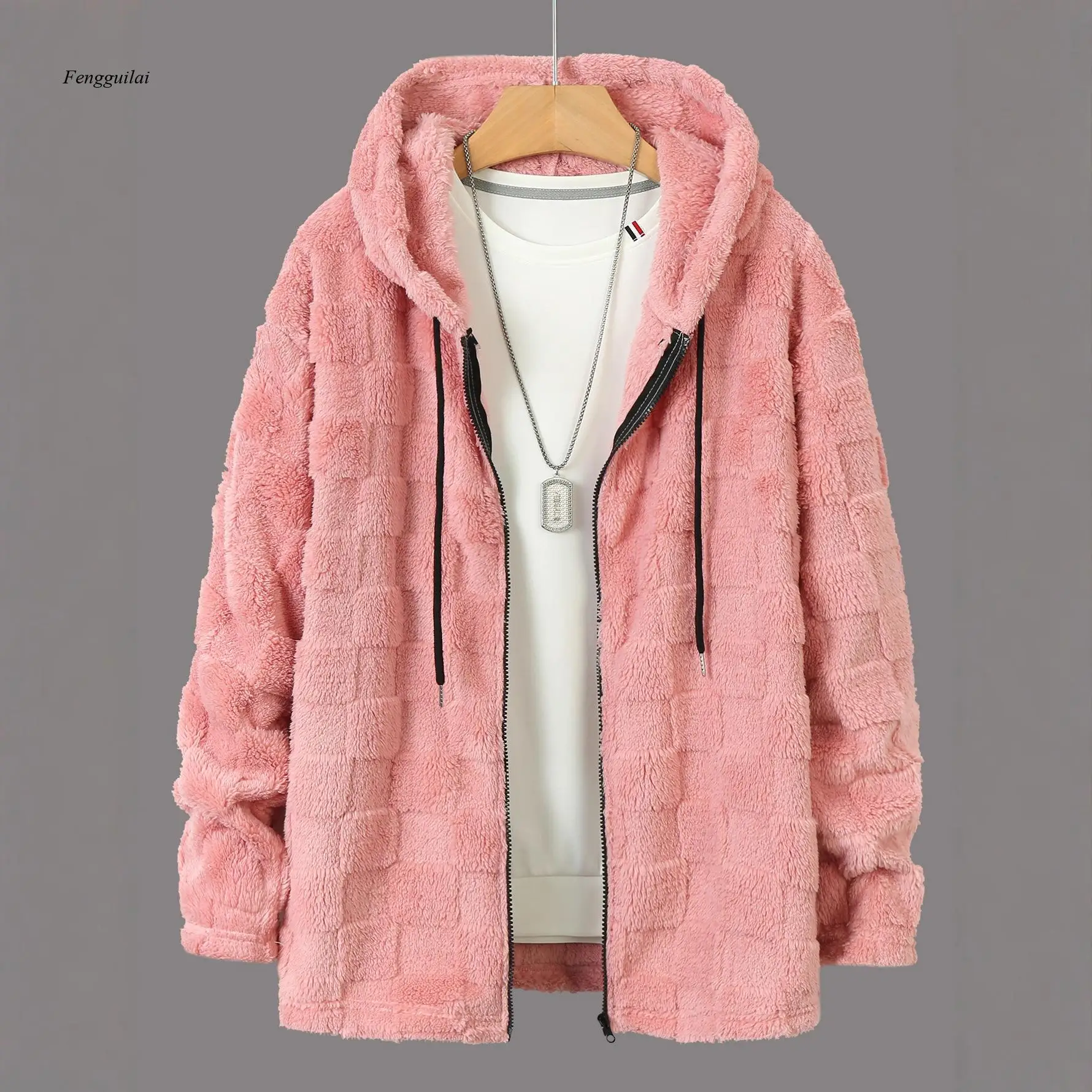 

Мужская зимняя толстая и теплая толстовка с капюшоном в европейском и американском стиле, повседневная куртка