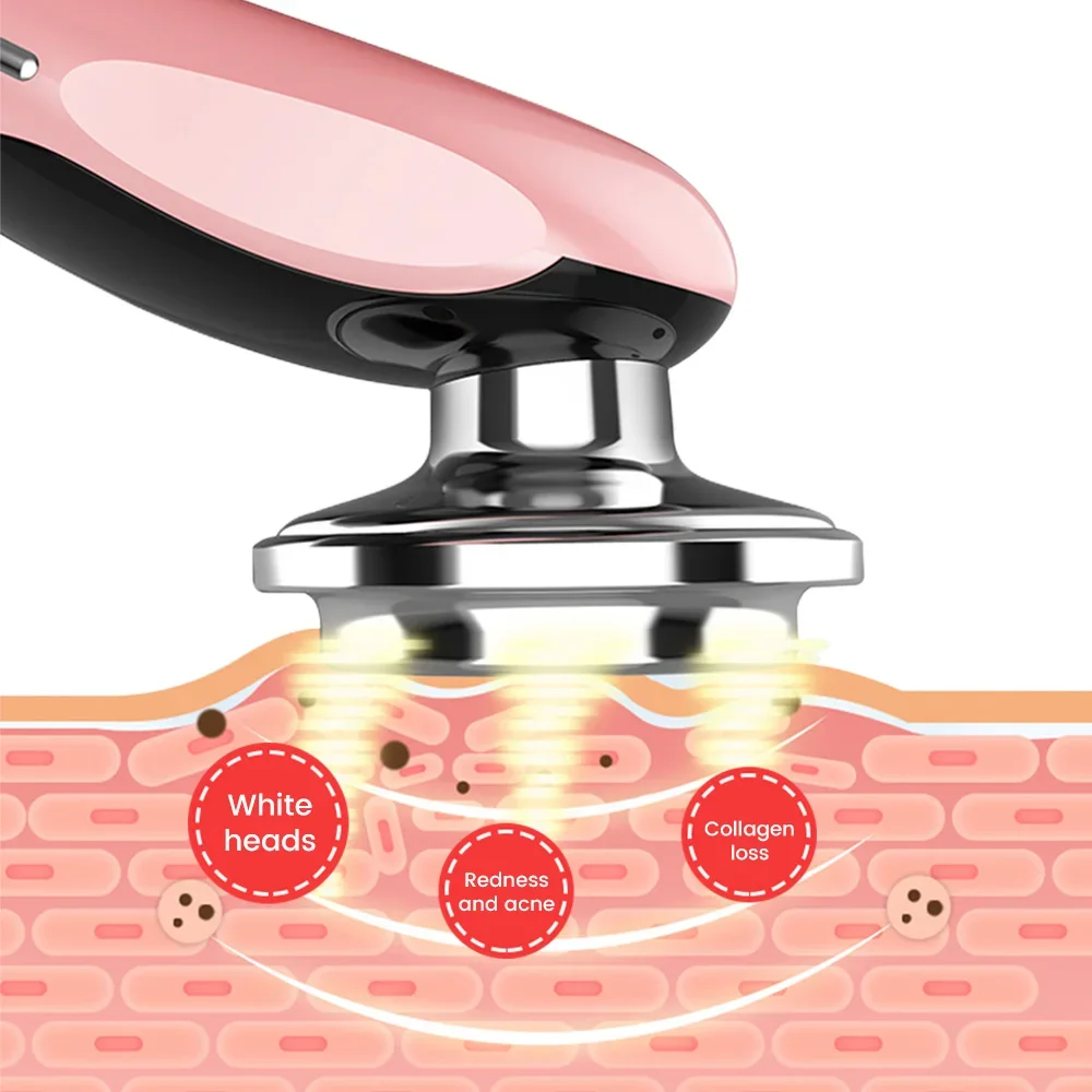 7 in 1 Face Lifting Device EMS Microcurrent Skin Rejuvenation LED Facial Neck Firming Massager Face Beauty Care Apparatus