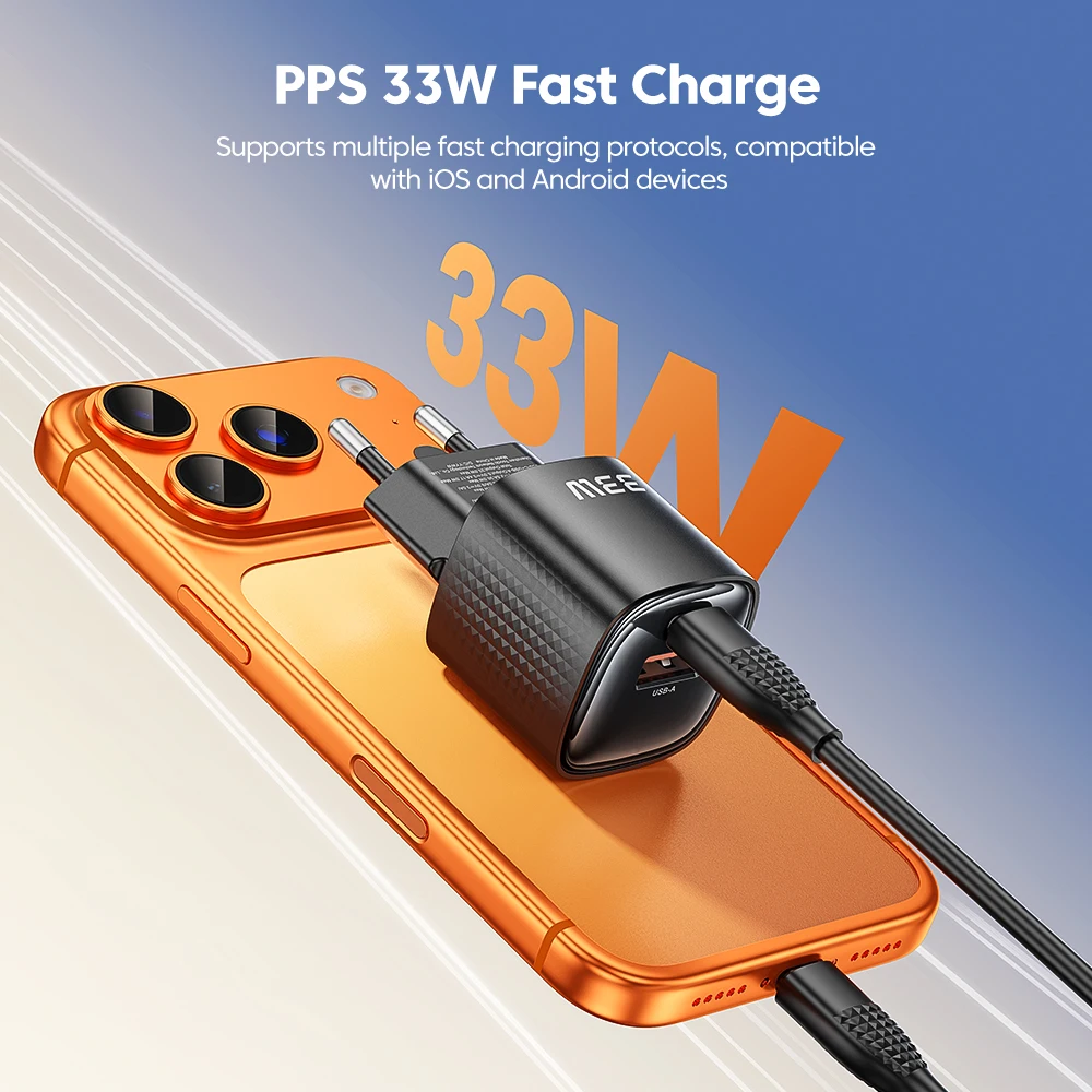 Ładowarka Toocki 33W USB GaN Szybkie Ładowanie PD Mini PPS Typ C do Telefonu iPhone 17 16 15 iPad Xiaomi Huawei Galaxy Samsung — zdjęcie produktu 6