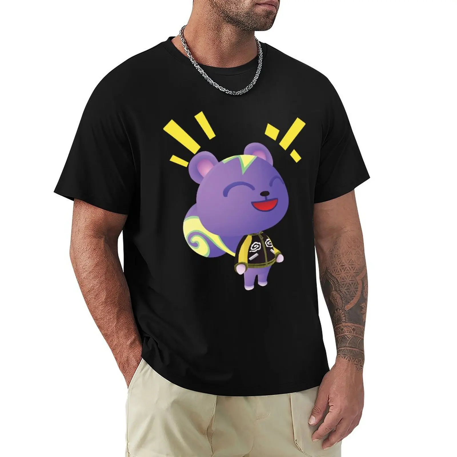 Static Laughing T-Shirt Comfort Stretch Tee Shirt