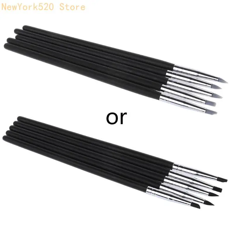 Set of 5pcs Silicone Rubber Shapers Sculpting Modelling Tools N84C