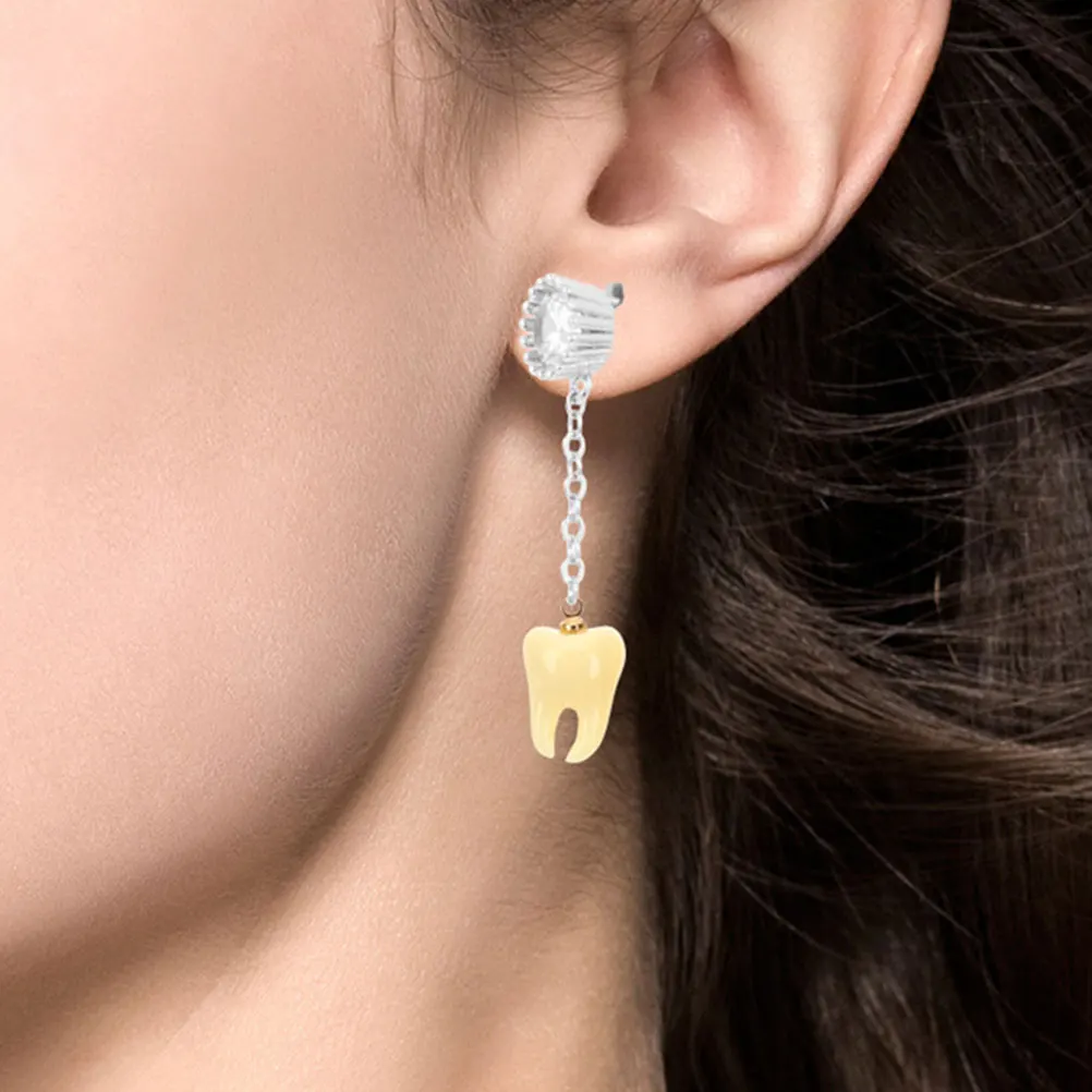 

12Pcs Teeth Jewelry Charms Lightweight Exquisite Craftsmanship Versatile DIY Necklace Bracelet Making Supplies