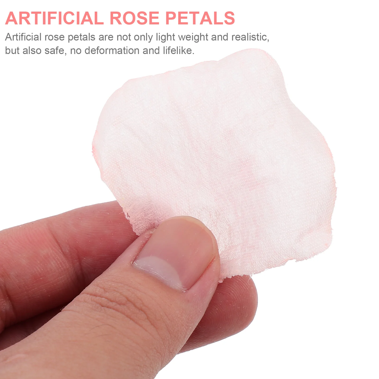 

300pcs Artificial Rose Petals Wedding Silk Fabric Realistic Lightweight Safe No Deformation Lifelike