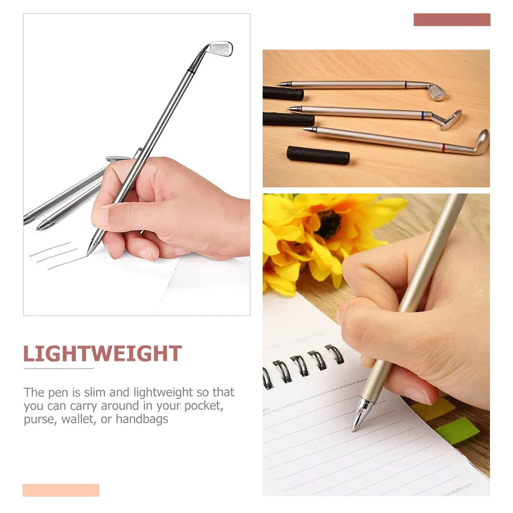 

1 Box Of Metal Golfing Ballpoint Pen Slim Lightweight Zinc Alloy Novelty Gift Pen For Birthday Anniversary Valentine Coworker