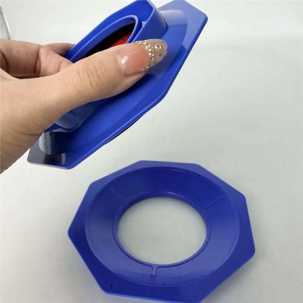 Picture 5: 2-in-1 Bowling Ball Holder Hexagon Reusable Bowling Ball Siding Pad Holder with Sandpaper Non-Slip Bowling Ball Base