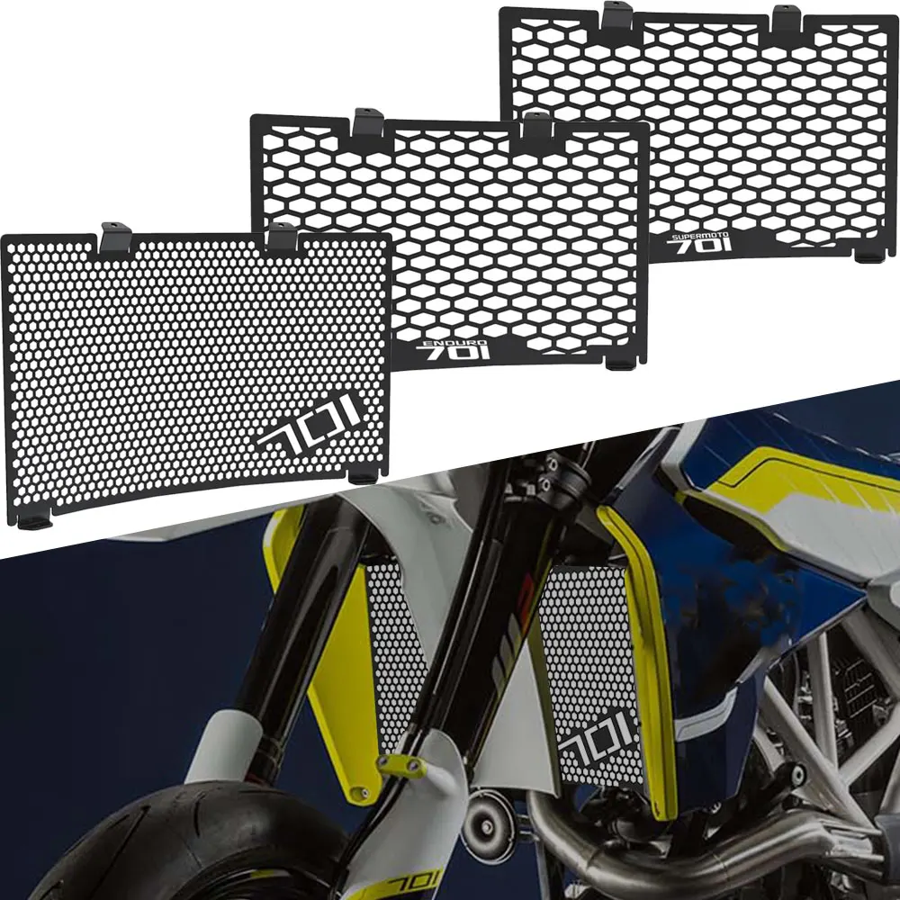 

For Husqvarna 701 Enduro 701 Supermoto 2016 2017 2018 2019 2020 2021 2022 2023 Motorcycle Radiator Guard Grille Cover Protector