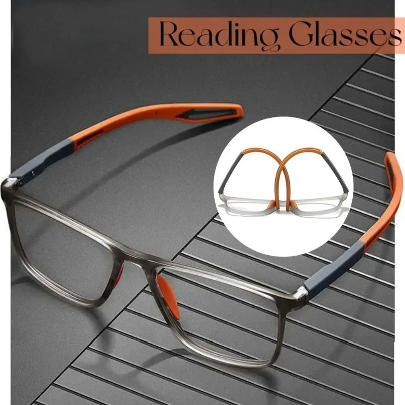 Ultralight Sport Reading Glasses Anti-blue Light Presbyopia Eyeglasses Women Men Far Sight Optical Eyewear Diopters +100~+400