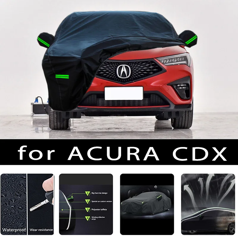 

For Acura CDX Car Covers Outdoor Waterproof Sun Rain Snow Protection UV Auto Cover 190T Car Protective Full Covers