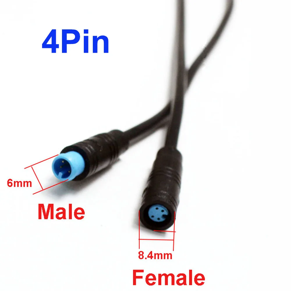 1Pair M6 2 3 4 5 6 Pin male female Julet Electric bike Butt Plug Connector waterproof Scooter Brake Cable Pluger Signal Sensor