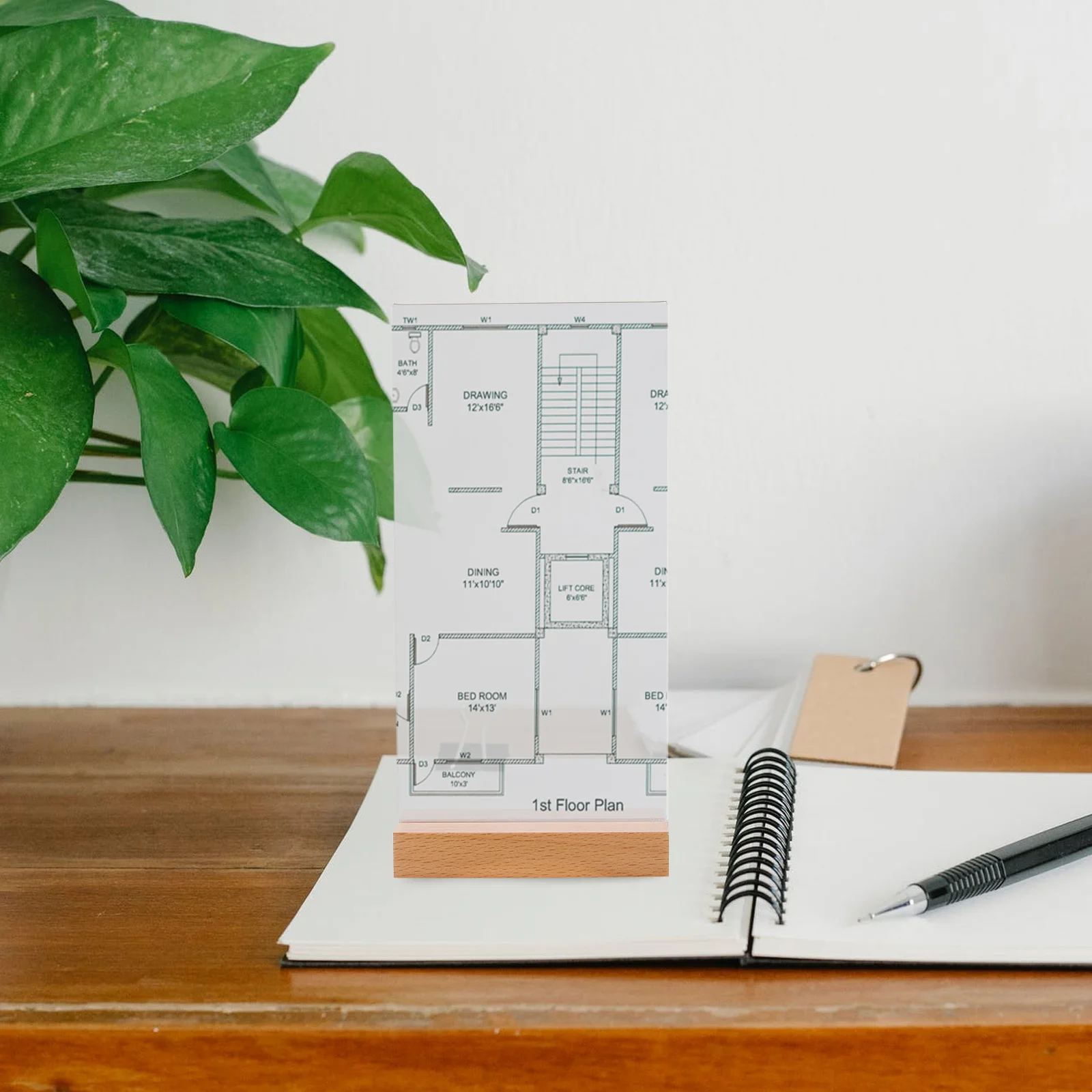 1 set 1 Set Acrylic Display Sign Holder Menu Price Tabletop Note Photo Stand Multipurpose Storage Rack For Home Office Ad Holder