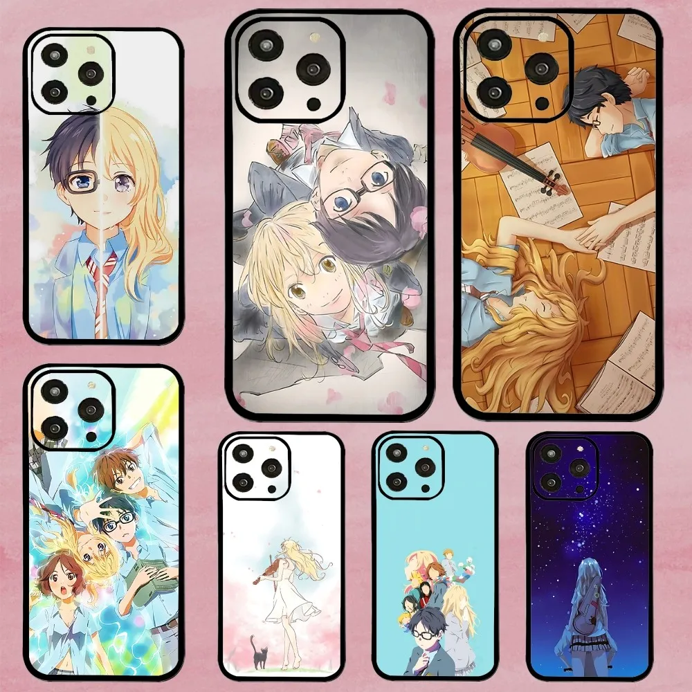 

Y-Your Lie-in-April Phone Case For Iphone 16 15 11 13 14 Pro Max 7 8 Plus X Xr Xs Max Se2020 12mini Cover Case