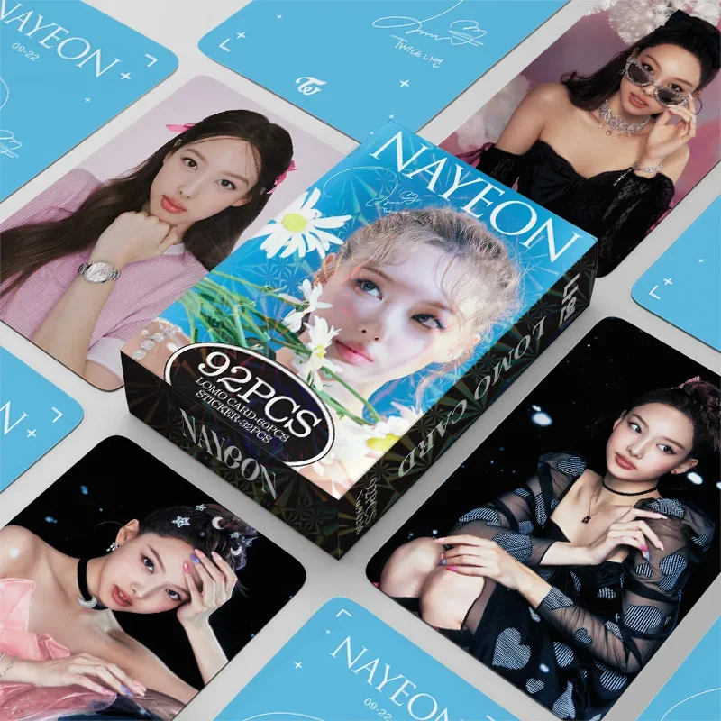 92pcs Double-Sided Nayeon Lomo Card Collection – Fan-Designed Collectibles for ONCE