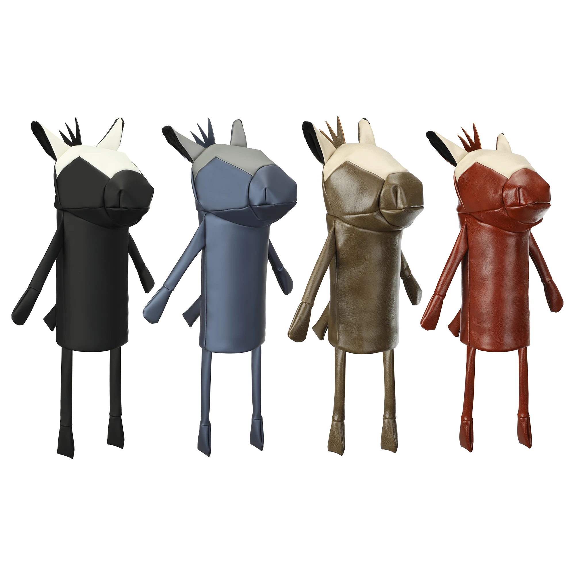 1-pc-golf-head-covers-colorful-geometric-leaf-premium-pu-leather-set-for-driver-fairway-wood-utfits-most-brands