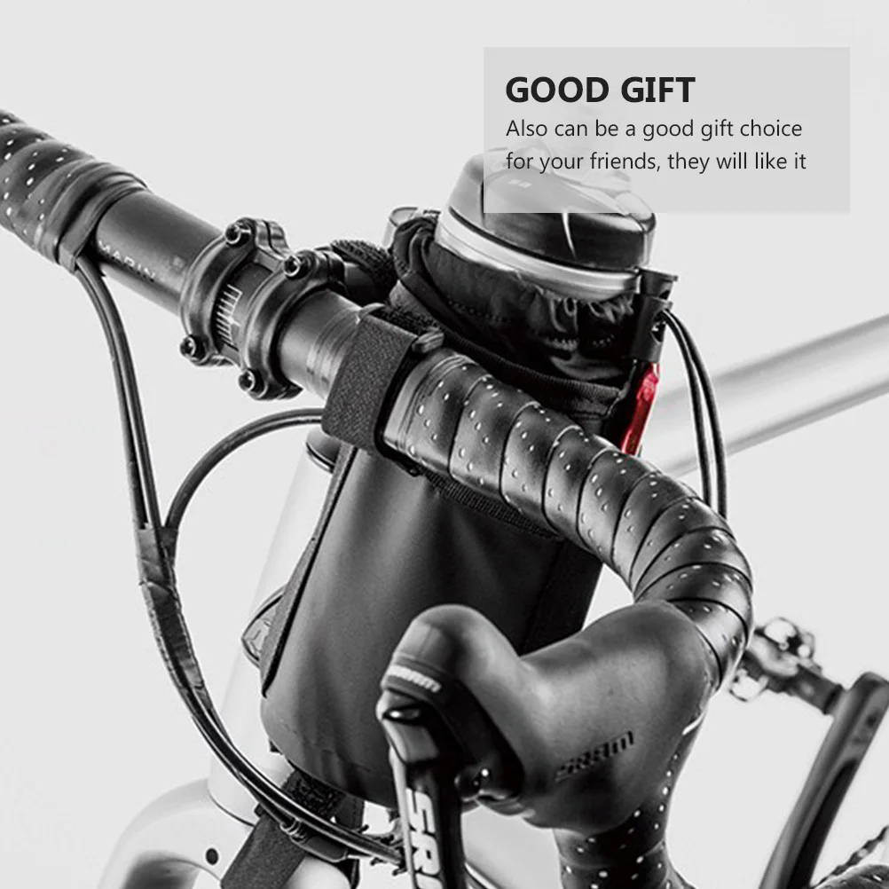 

Сумка для бутылки на руль велосипеда премиум-класса, многофункциональная сумка-контейнер для воды для езды на велосипеде, треккинга, портативная, удобная