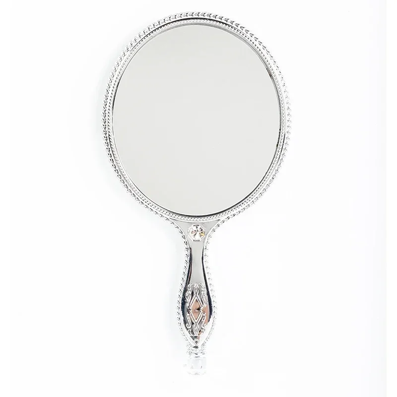 

Bathroom Design Mirror Scandinavian Manual Circular Corridor Mirror Portable Barber