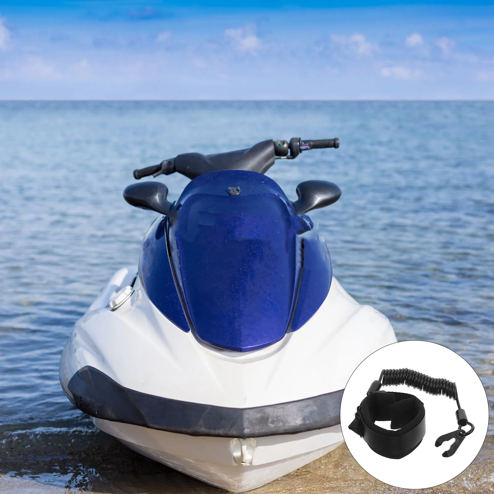 

Boat Emergency Safety Cord with Quick Release Tether System Floating Design for Reliable Marine Use Kill Cord for Boat