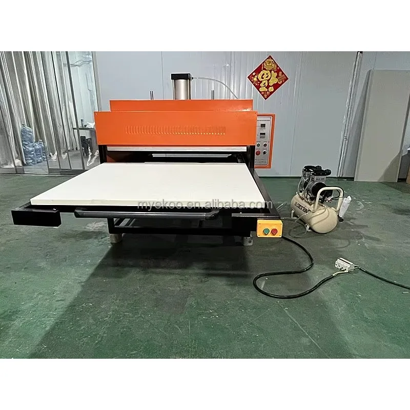 New Automatic Pneumatic Double Station Heat Press Large Format T Shirt Sublimation Machine 220V Bulk Production