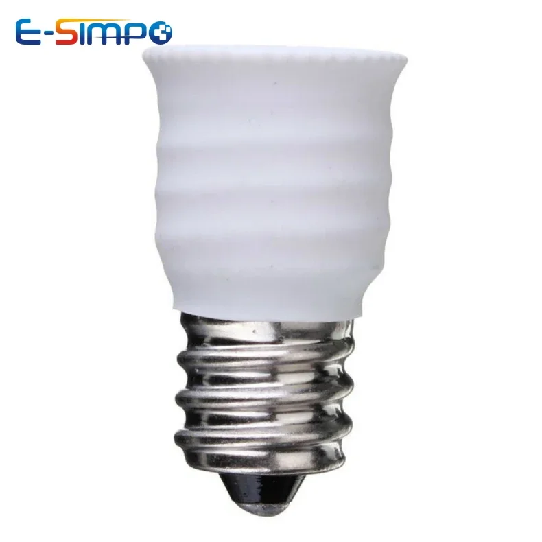 6pcs E12 To E14 LED Chandelier Lamp Socket Converter, US to EU Candle Candelabra LED CFL Bulb Base Holder Adapter