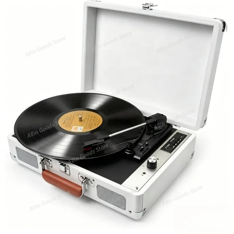 Vintage household ruby stylus vinyl record player, living room decoration vintage stereo phonograph European Style Gift Vinyl