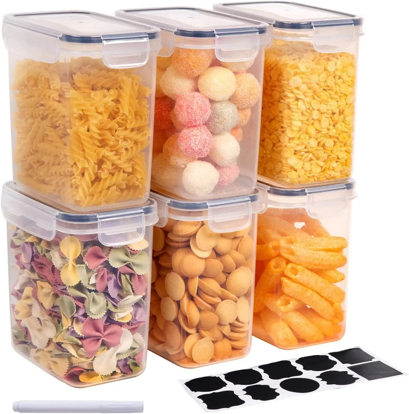 Storage Jars Cereal Dispenser Airtight Food Storage Containers with Lid Storage Jars BPA Free Storage Container Kitchen Storage