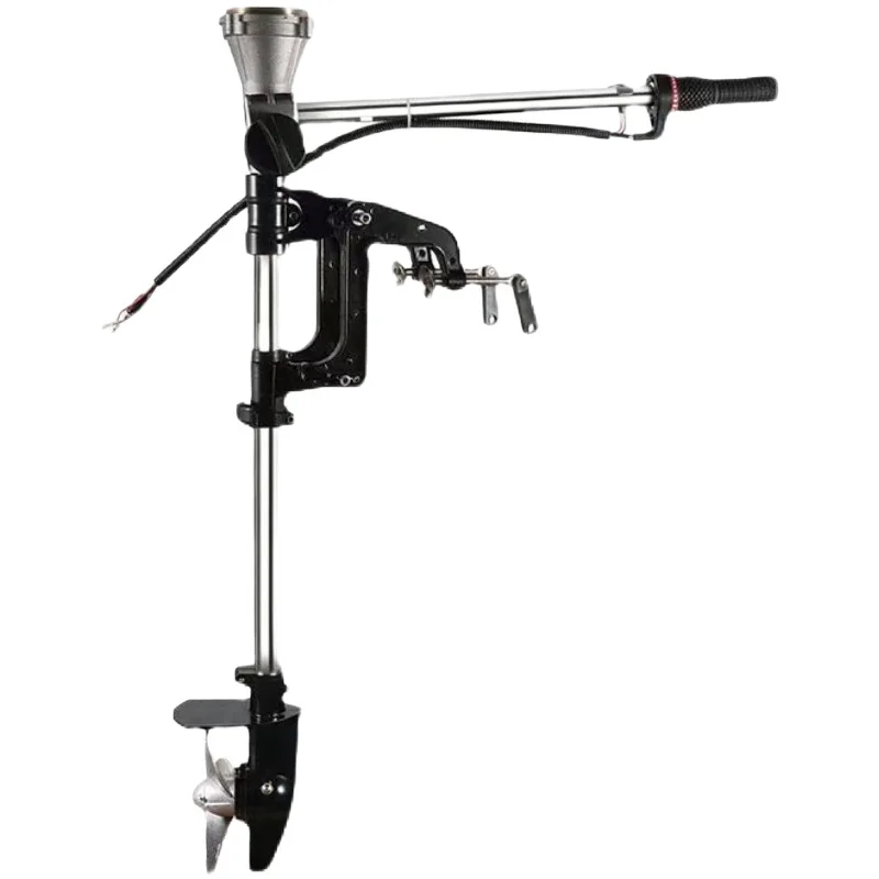 Engine Double Propeller, External Engine Marine Metal High Speed Outboard Motor Speedboat Kayak Propeller