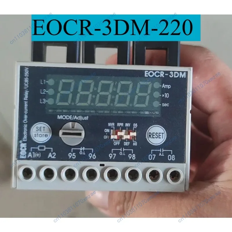 

Защита двигателя EOCR-3DM-220, проверена, исправна.