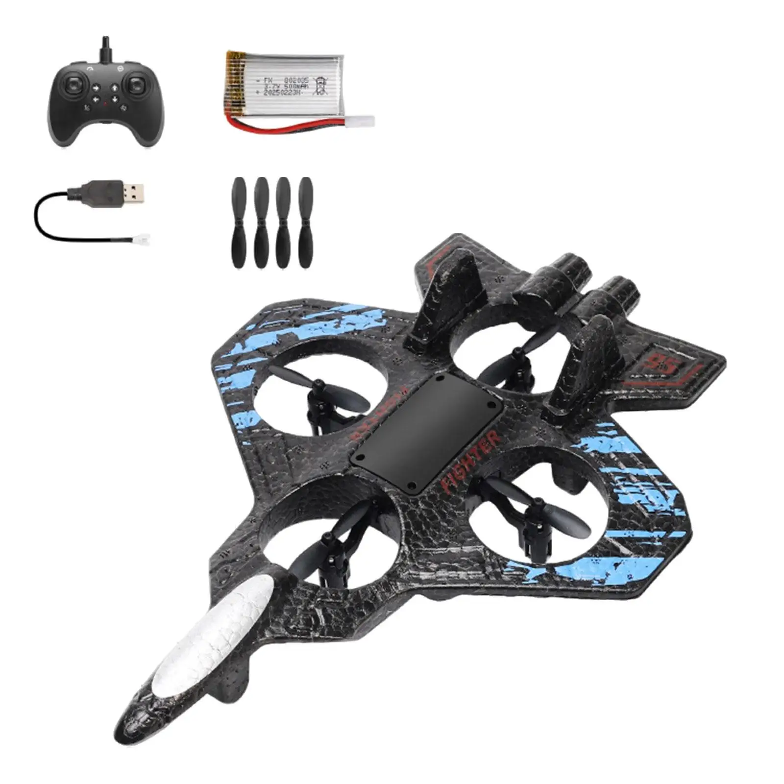 RC Glider Plane 4 Channel Foam Aircraft Remote Control Airplane with One Key Takeoff for Boys Kids Toy Flying Gift