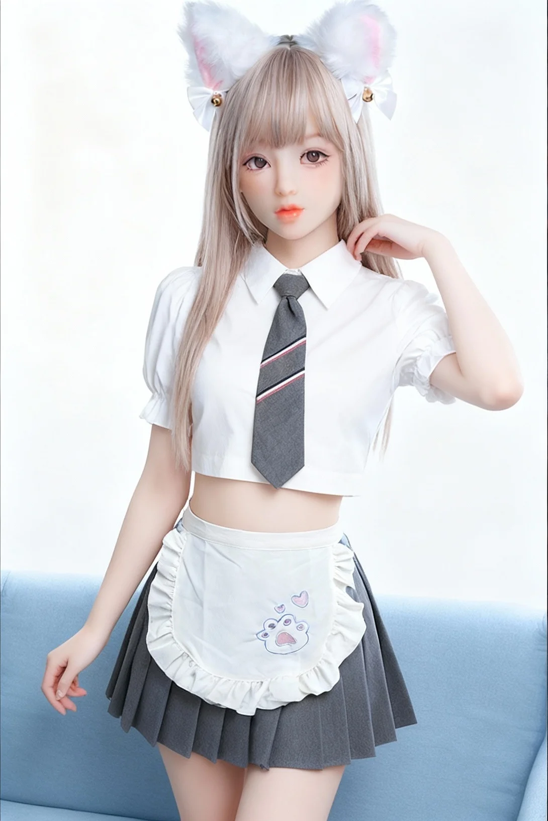 실물 같은 TPE 애니메이션 인형, 움직이는 관절과 부드러운 피부, 탈부착 가능한 머리, 포즈 가능한 수집용 피규어, 빠른 국내 배송