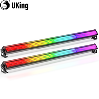U'King 2Pcs 36W Wall Washer Lights Bar RGB 252LEDs Stage Light Bar DMX512 Wash Light For DJ KTV Concert Party Weddings Nightclub