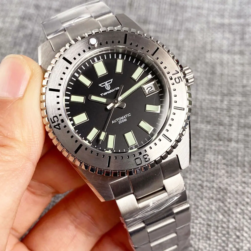 Tandorio 300m Waterproof New 62MAS Sapphire Glass Black Stainless Steel Men Wristwatches Japan NH35A/PT5000 Automatic Watches