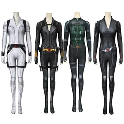 Natasha Romanoff Cosplay Costume Women Jumpsuits Black Fantasia Disguise Halloween Carnival Suit