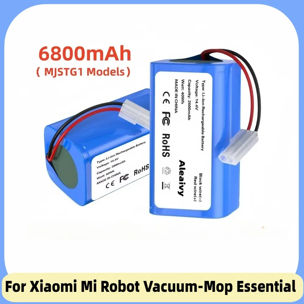 

High-Quality 18650 Batteries 14.4V 2600mAh Li-ion Battery For XIAOMI MIJIA MI Robot Vacuum-Mop Essential MJSTG1 Vacuum Cleaner