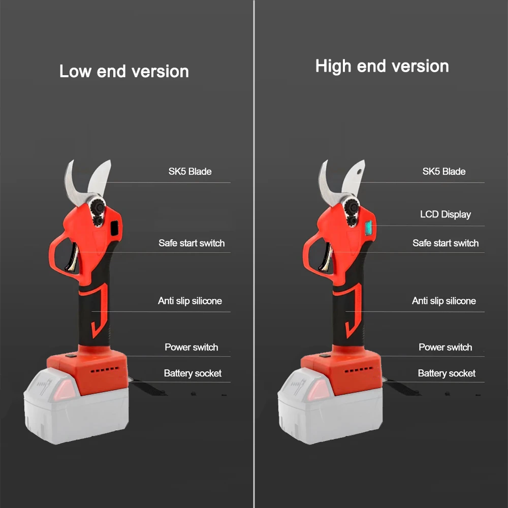 Pro Milwaukee 18V bezkartáčové elektrické zahradnické nůžky, akumulátorové elektrické zahradní nůžky, zahradní nářadí na ovocné stromy, zahradní nářadí, zahradní nářadí Bons. - náhled 4