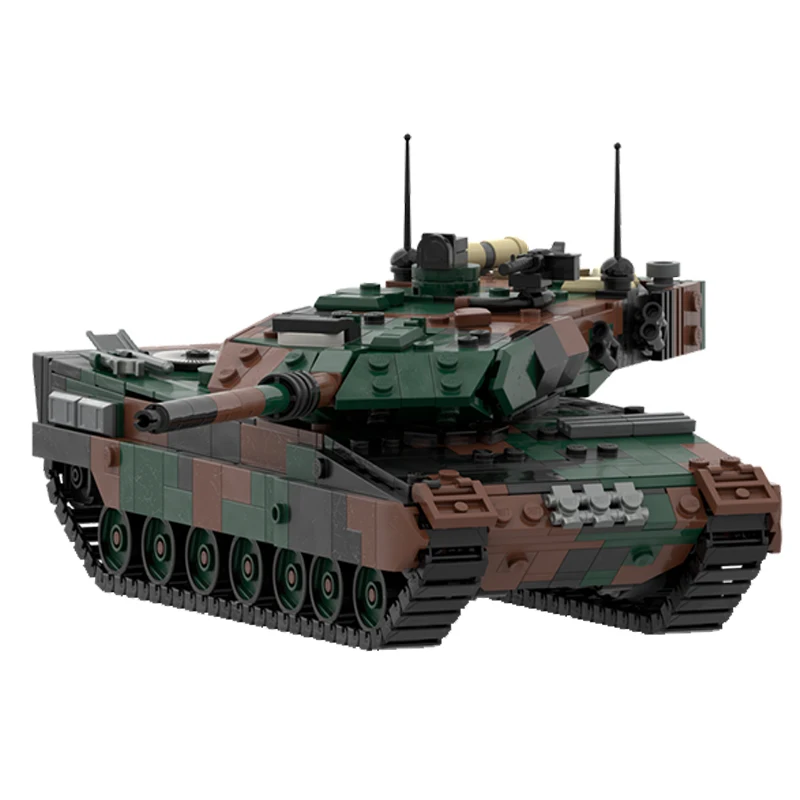 1001PCS MOC-240006 Leopard 2A6 Military WW2 Main Battle Tank Model Building Blocks Toy Creative Bricks Adult Kids Boy Xmas Gift