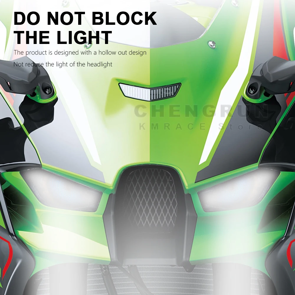 Headlight Sticker Waterproof Motorcycle Decals for Kawasaki ZX10R Ninja ZX 10R ZX-10R Accessories 2021-2024 2023 2022 Stickers