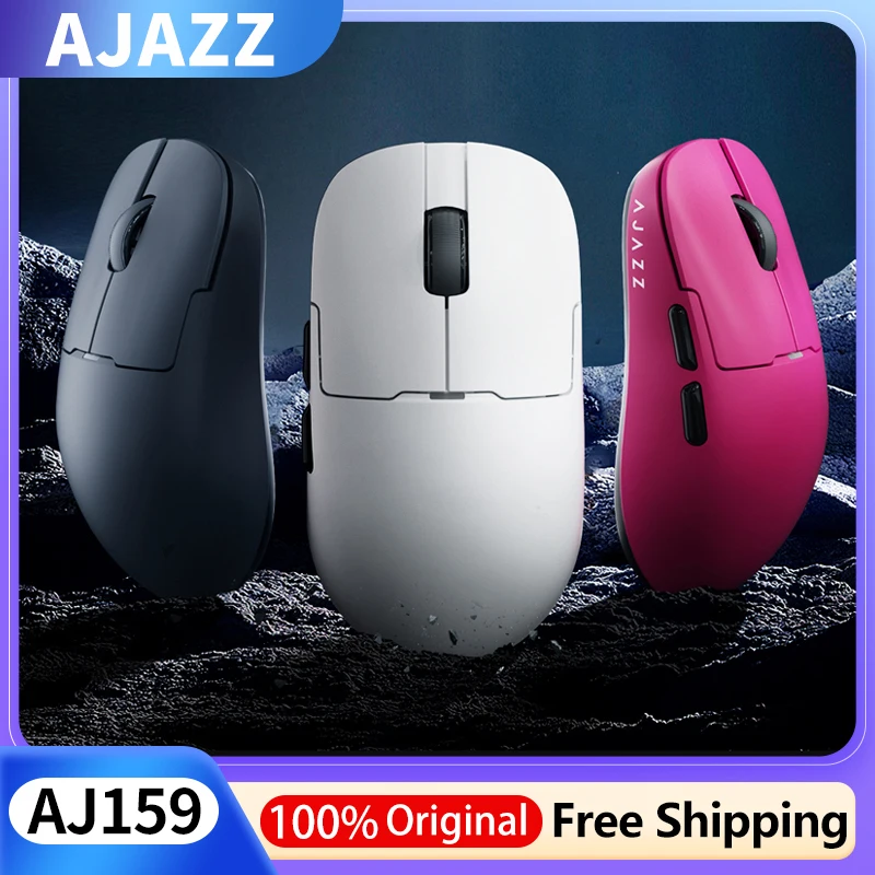 

Ajazz AJ159Pro/Apex Киберспортивная мышь по индивидуальному заказу, трехрежимная беспроводная Bluetooth 8k, легкая магнитная зарядная док-станция, игровой офис