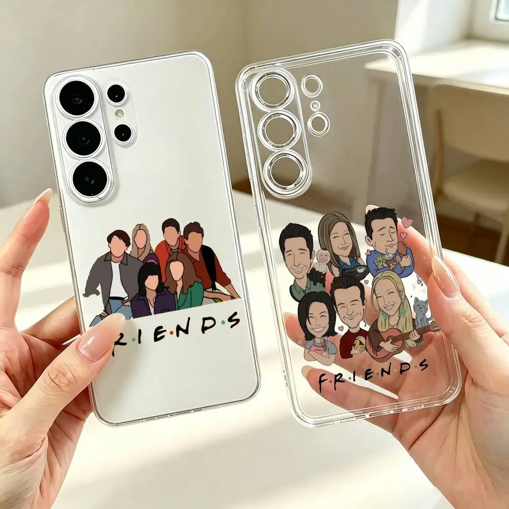 Friends-S TV Show  Phone Case Transparent Silicone Soft For Samsung S25,S24,S21,S22,S23,S30,Ultra,S20,Plus,Fe Gift
