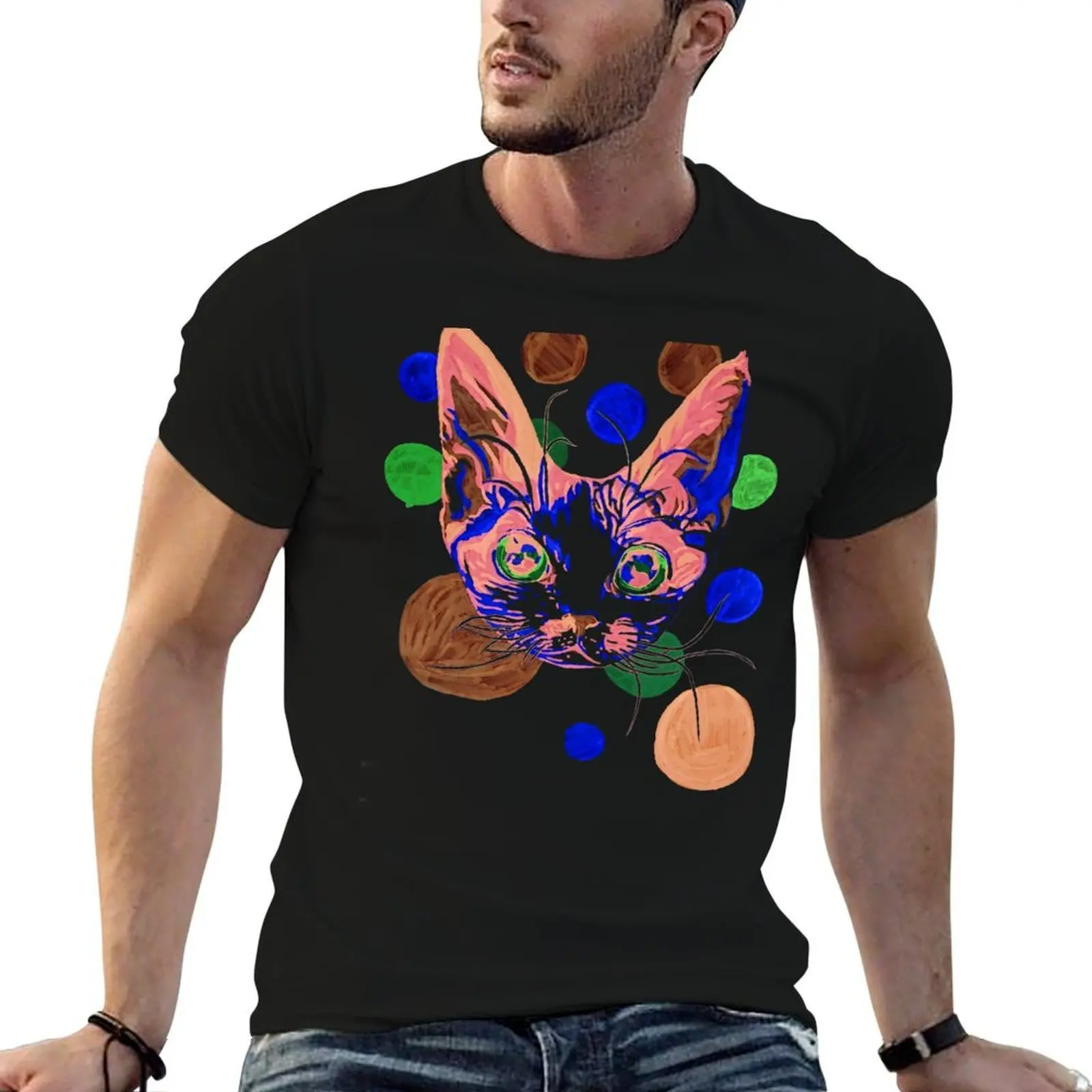 Rex Cat T-Shirt anime tshirt hippie clothes mens big and tall t shirts