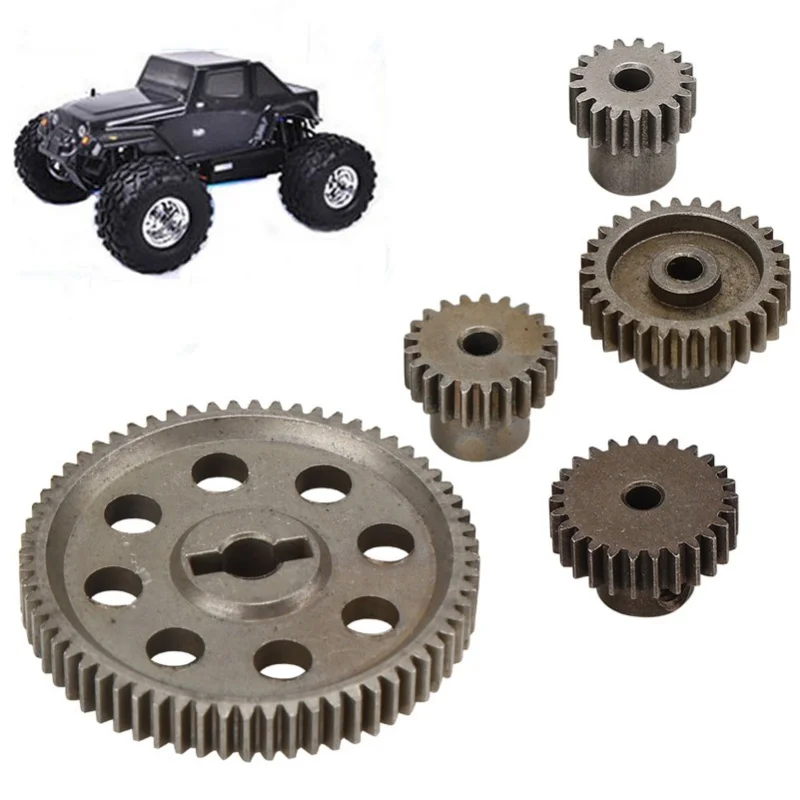 

Differential Main Metal Spur Gear 64T 17T 21T 26T 29T Motor Gear RC Part For BRONTOSAURUS 1/10 Truck 94111