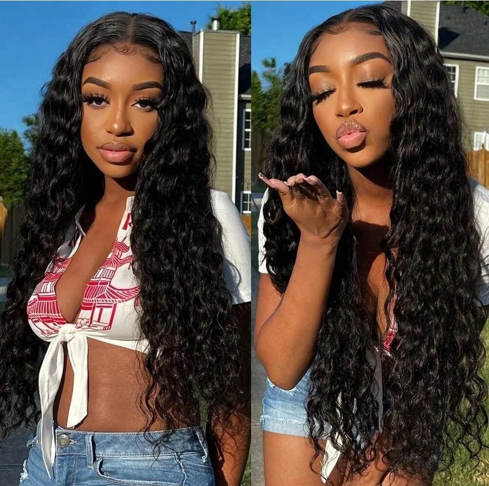 Brazilian 13X4 Transparent Kinky Curly Human Hair Lace Frontal Wig 16-38 Inch 4x4 Lace Wig Human Hair Wigs