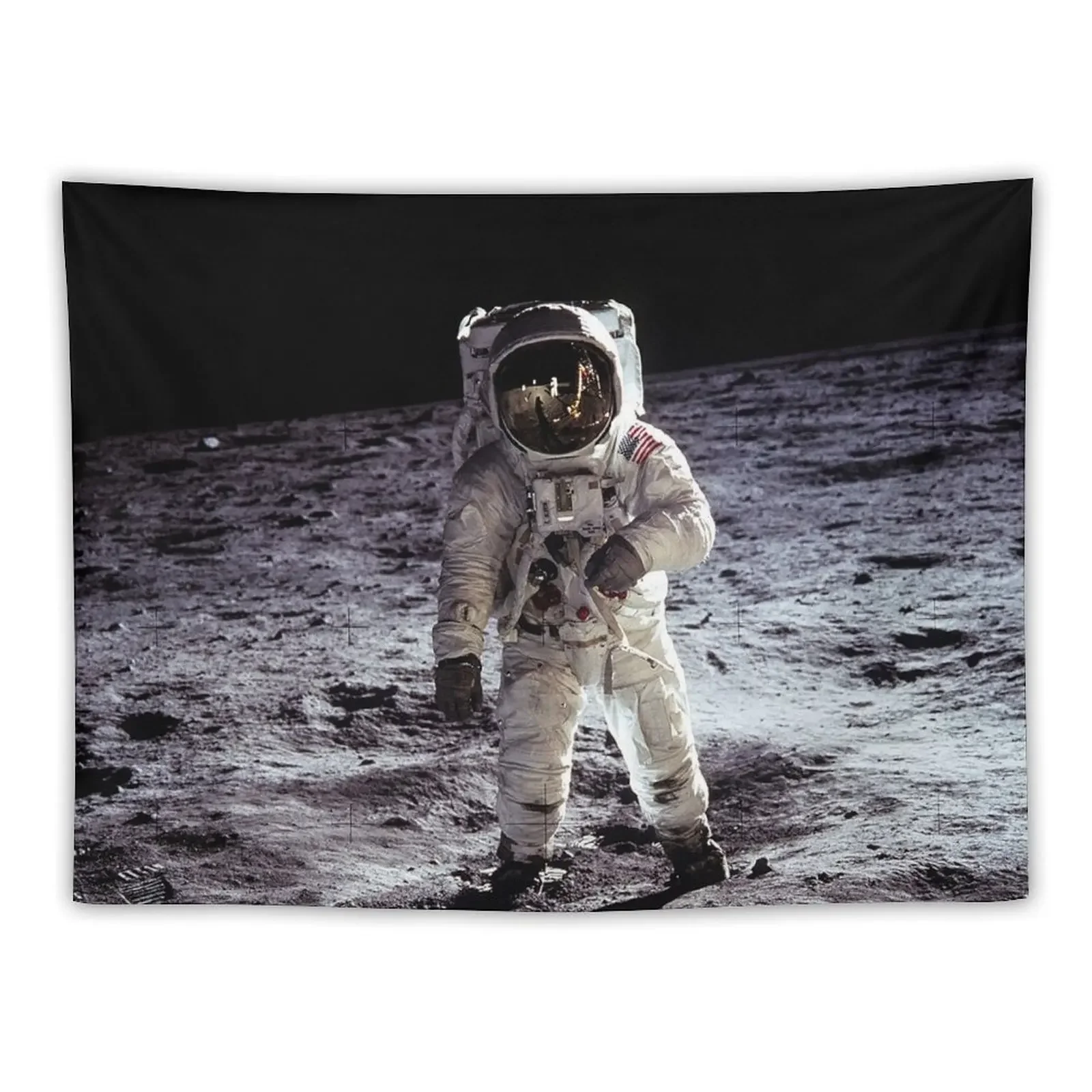 

Buzz Aldrin on the Moon Tapestry Home Decorations Wall Art Tapestry