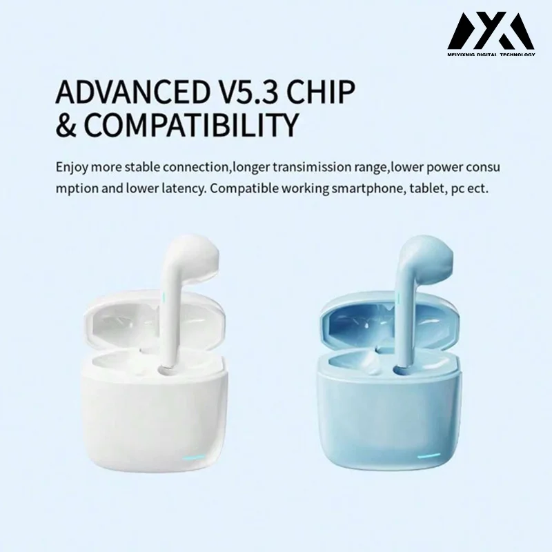 X27-무선 이어버드 스테레오 베이스 헤드폰 인이어 노이즈 캔슬링 TWS 이어버드 스포츠 미니 충전 케이스 이어버드 안드로이드 IOS