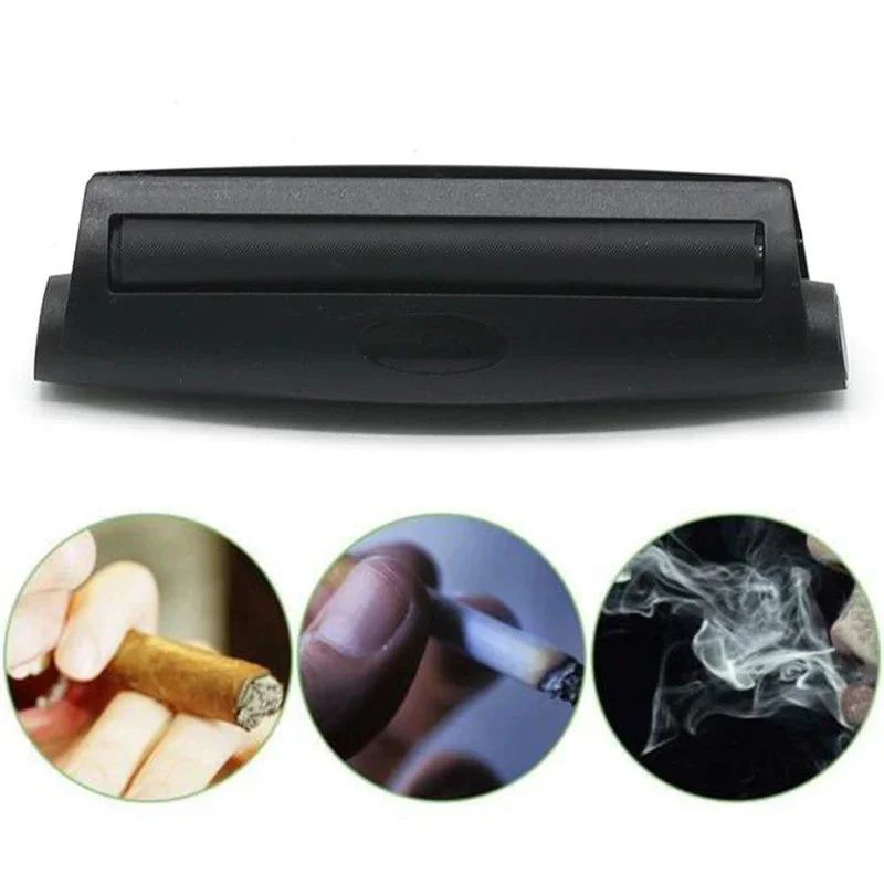 110mm Black Manual Cigarette Rolling Machine Tobacco Herb Roller Cone Portable Hand Making Tool Smoking Accessories