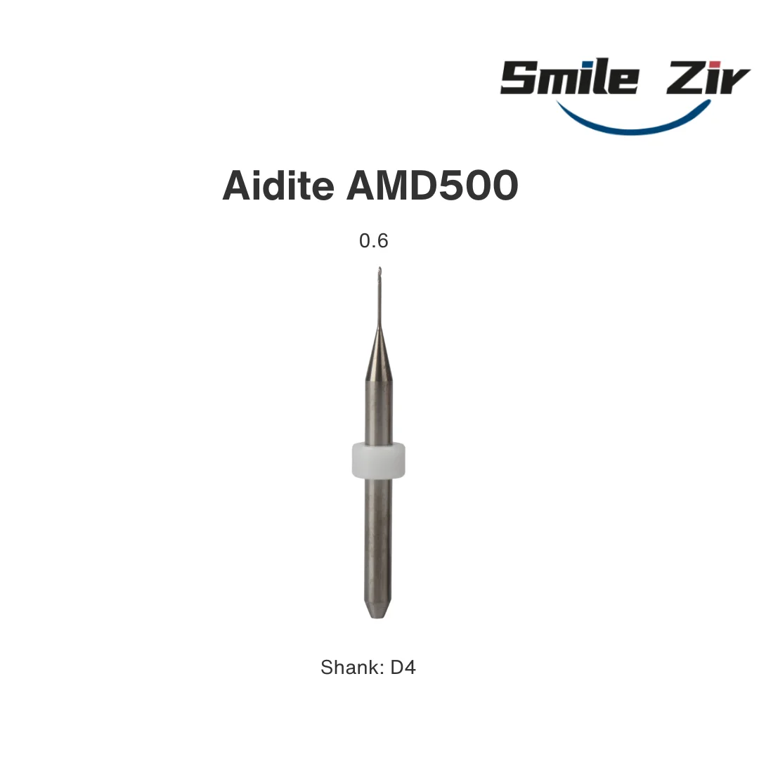 Fotografia 5: Brocas de fresagem dentária OEM Aidite AMD500 para PMMA D4 CAD CAM ferramenta de corte de laboratório dentário