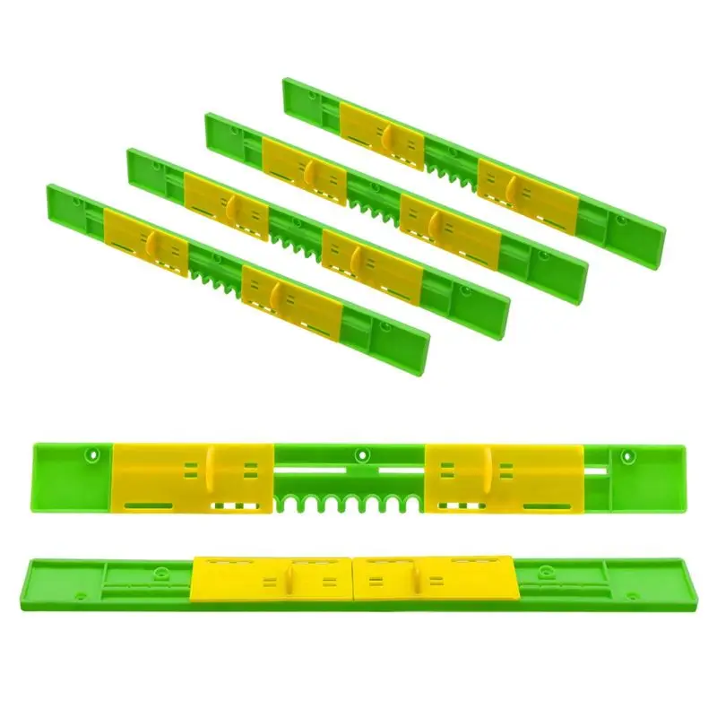 AT13 6 Pack Beehive Entrance Reducer Bee Hive Mouse Guard 8 Frame 12.5Inch Plastic Beehive Sliding Mouse Guards